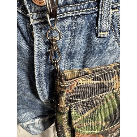 Rhinestone Camo Studded Cross Purse Chain Strap Rustic Coutures Cowgirl - Picture 9 of 14